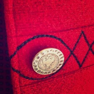 Bavarian Loden Jacket, Red, size Large